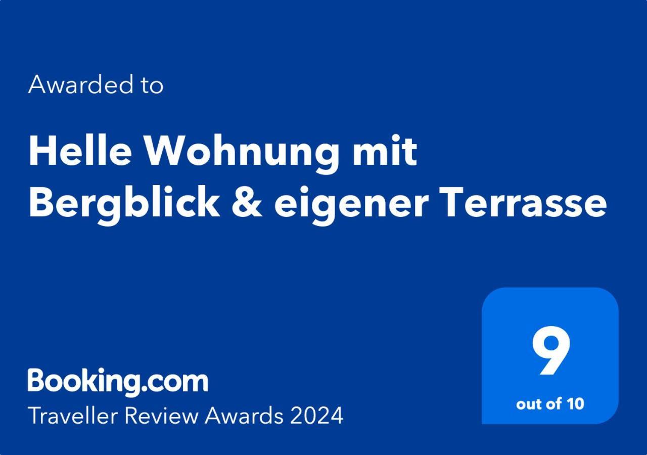 Helle Wohnung Mit Bergblick & Eigener Terrasse Бад-Тольц Экстерьер фото